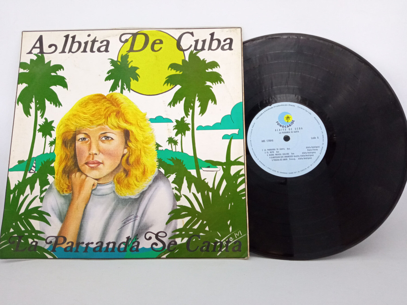 Albita La Parranda Se Canta Fonocaribe Vinyl LP Record Cuban Salsa Afro-Latin