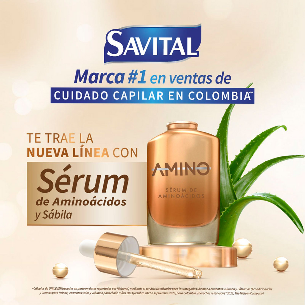 Colombian Savital Amino Acid Shampoo x510ml + Conditioner x490ml