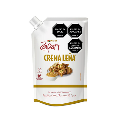 Zafran Wood Cream Sauce Salsa Crema Lena Doypack Smoky Barbecue Dip - 200g