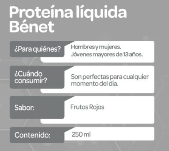 Benet Soy Protein Liquid Drink Red Fruits Flavor Nutritional 3-Pack - 750ml