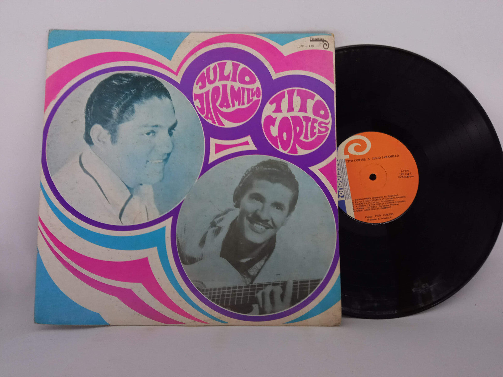 Julio Jaramillo Tito Cortes Julio & Tito Fonodisco Vinyl LP Record Rare Bolero