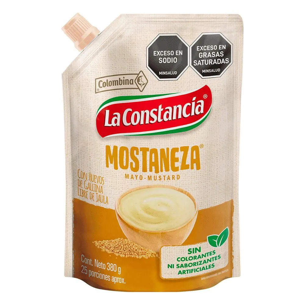 La Constancia Mayomustard Mostaneza Sauce Doypack Creamy Blend Dip 380g