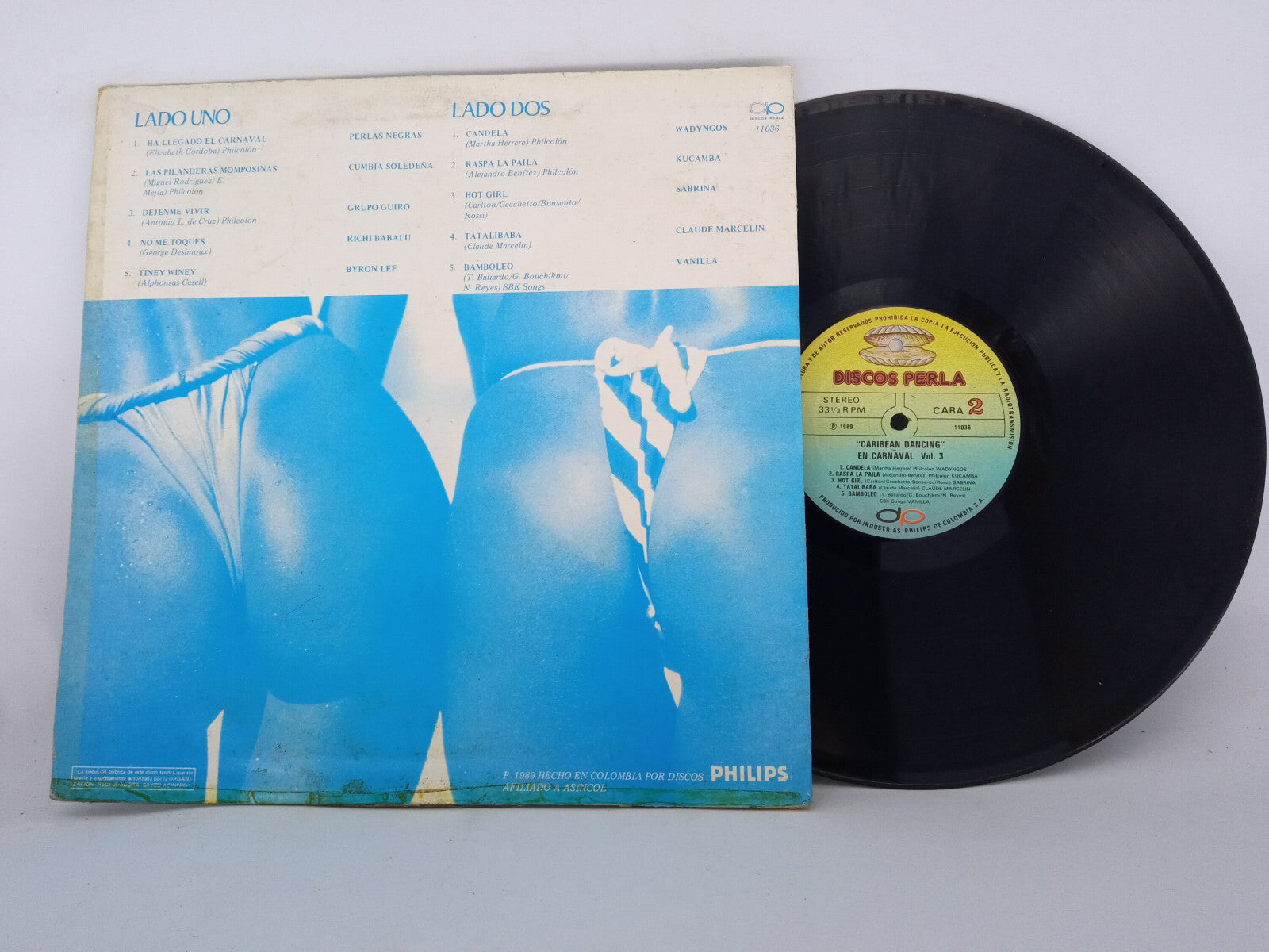Various Caribbean Dancing Vol 3 Discos Perla Vinyl LP Record Tropical Cumbia