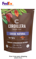 Cordillera Pure Cocoa Powder 14-16% Cocoa Butter Cacao en Polvo Blend Sizes