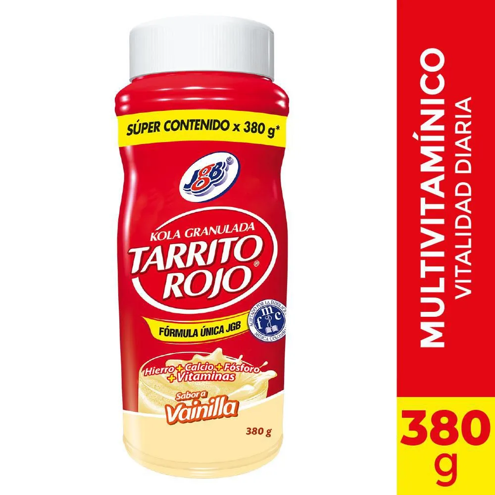 Tarrito Rojo JGB Vanilla Multivitamin Granulated Kola Supplement - 380g