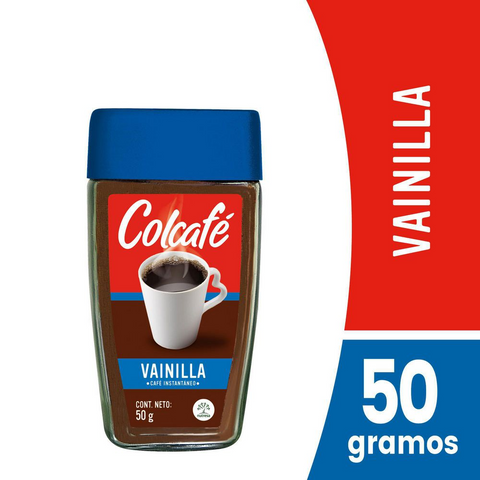 Colcafe Instant Coffee Vanilla Flavor Soluble Cafe Saborizado Bag 50g