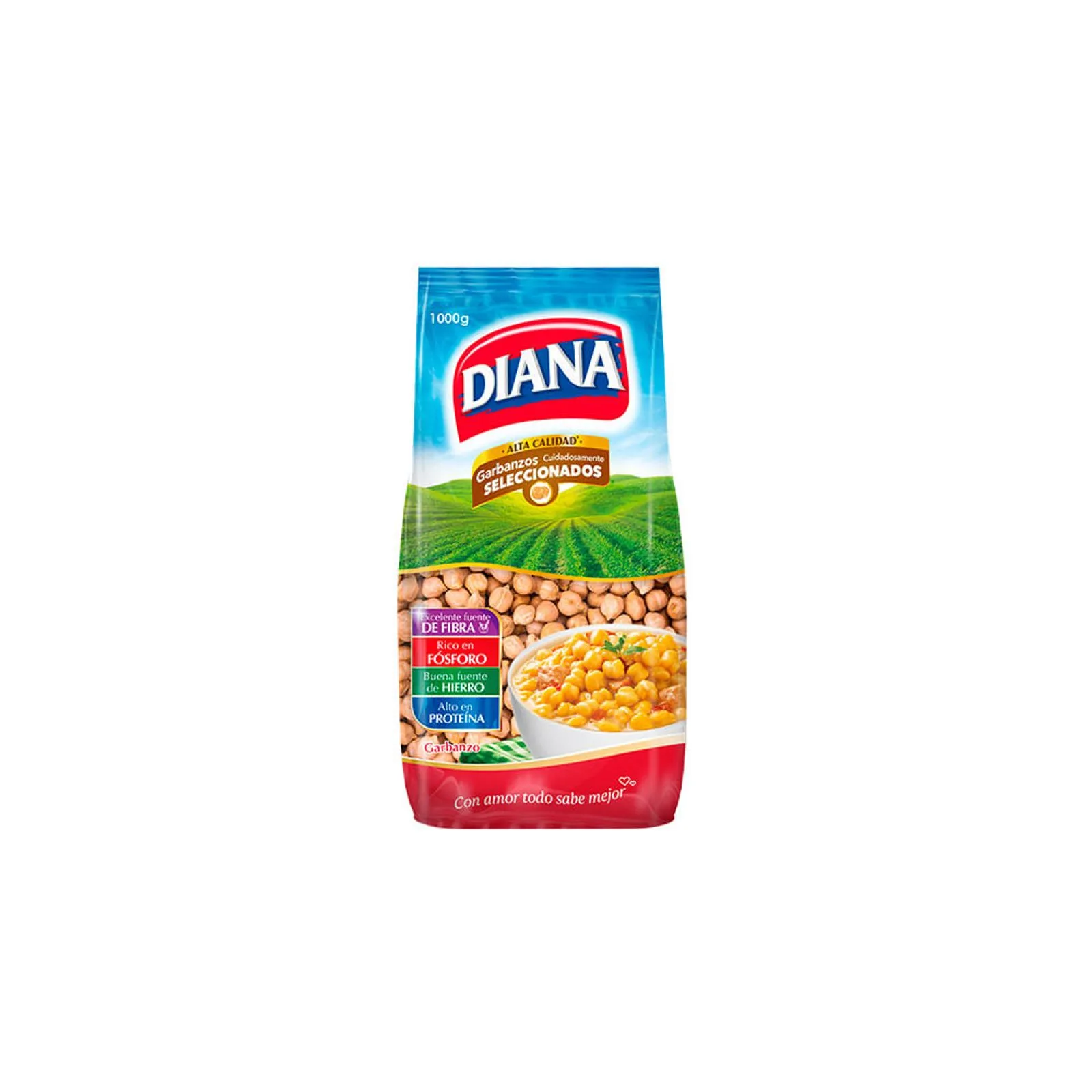 Diana Selected Chickpeas Garbanzos Seleccionados High Quality Grains 1000g