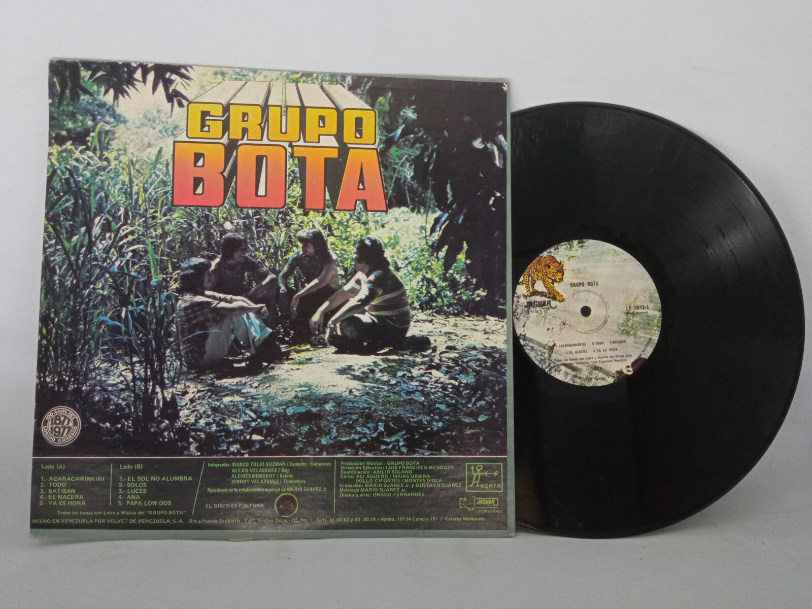Grupo Bota Grupo Bota Jaguar Records Vinyl LP Record Rare Salsa Colombian Press