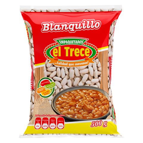 El Trece Frijol Blanquillo Small White Beans Traditional Creamy Grains Sizes