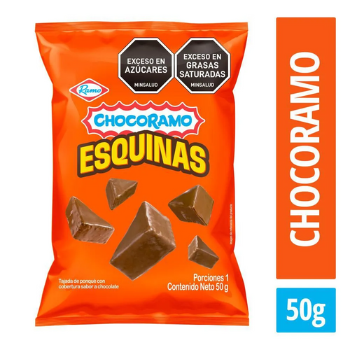 Chocoramo Cake Corners Esquinas de Chocorramo Crunchy Chocolate Snack - 50g