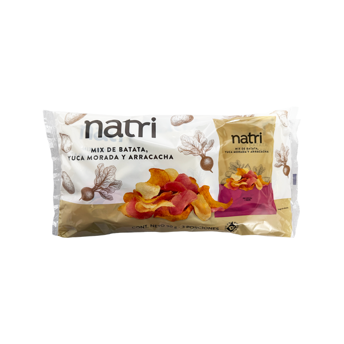 COLOMBIAN NATRI  VEGETABLE CHIPS TRIPACK 90 G, CHIPS DE VEGETALES SALUDABLES