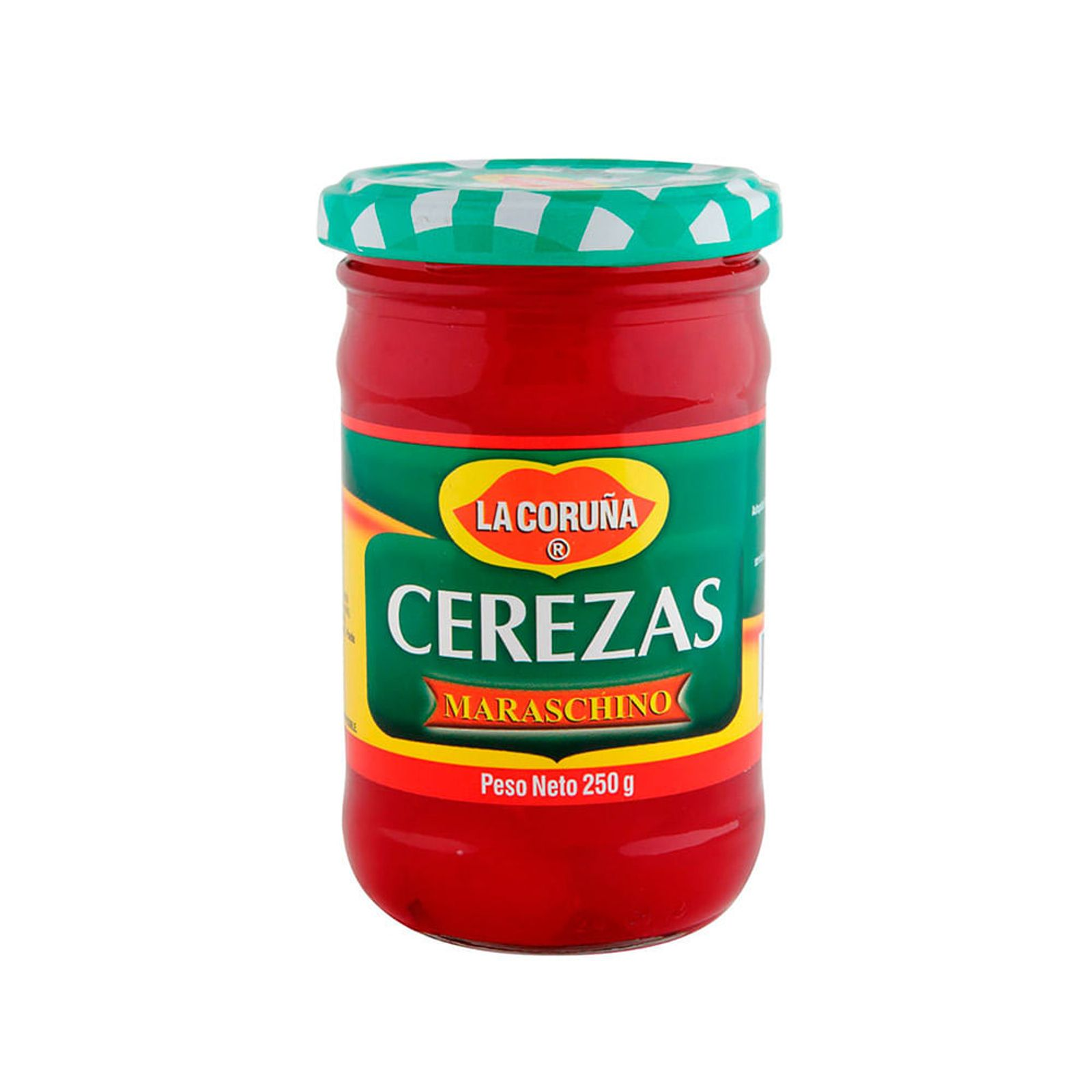 La Coruna Maraschino Cherries Cerezas en Almibar Red Cocktail Garnish - 250g