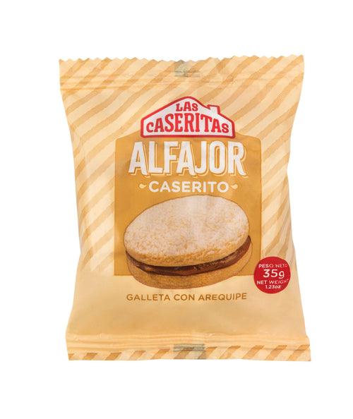 Caseritas Milk Caramel Sandwich Cookies Alfajores Arequipe Dessert 12-Units