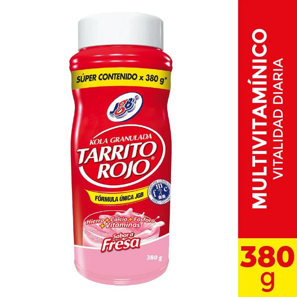 Tarrito Rojo JGB Strawberry Multivitamin Granulated Kola Supplement - 380g