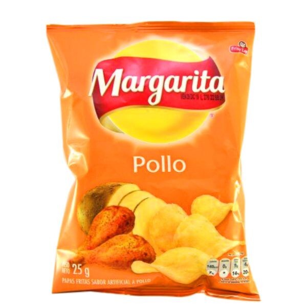 Frito Lay Margarita Potato Chips Chicken Flavor Pollo Snacks 12-Pack x 25g