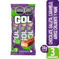 Gol Chocolate Cookie Bars Chocolatina Wafer Caramel Crunch 3-Pack - 84g