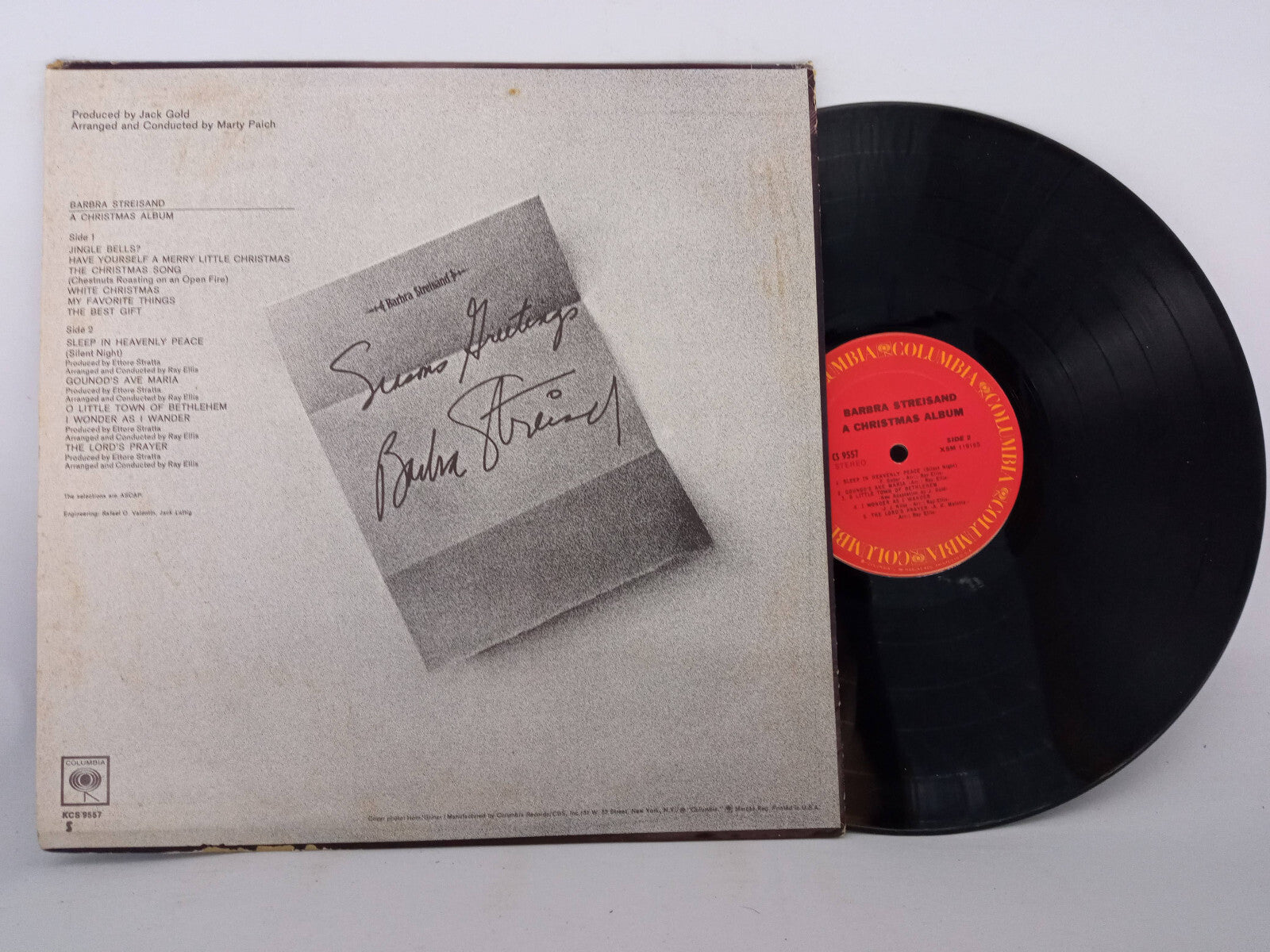 Barbra Streisand A Christmas Album Columbia Vinyl LP Record Holiday Classics