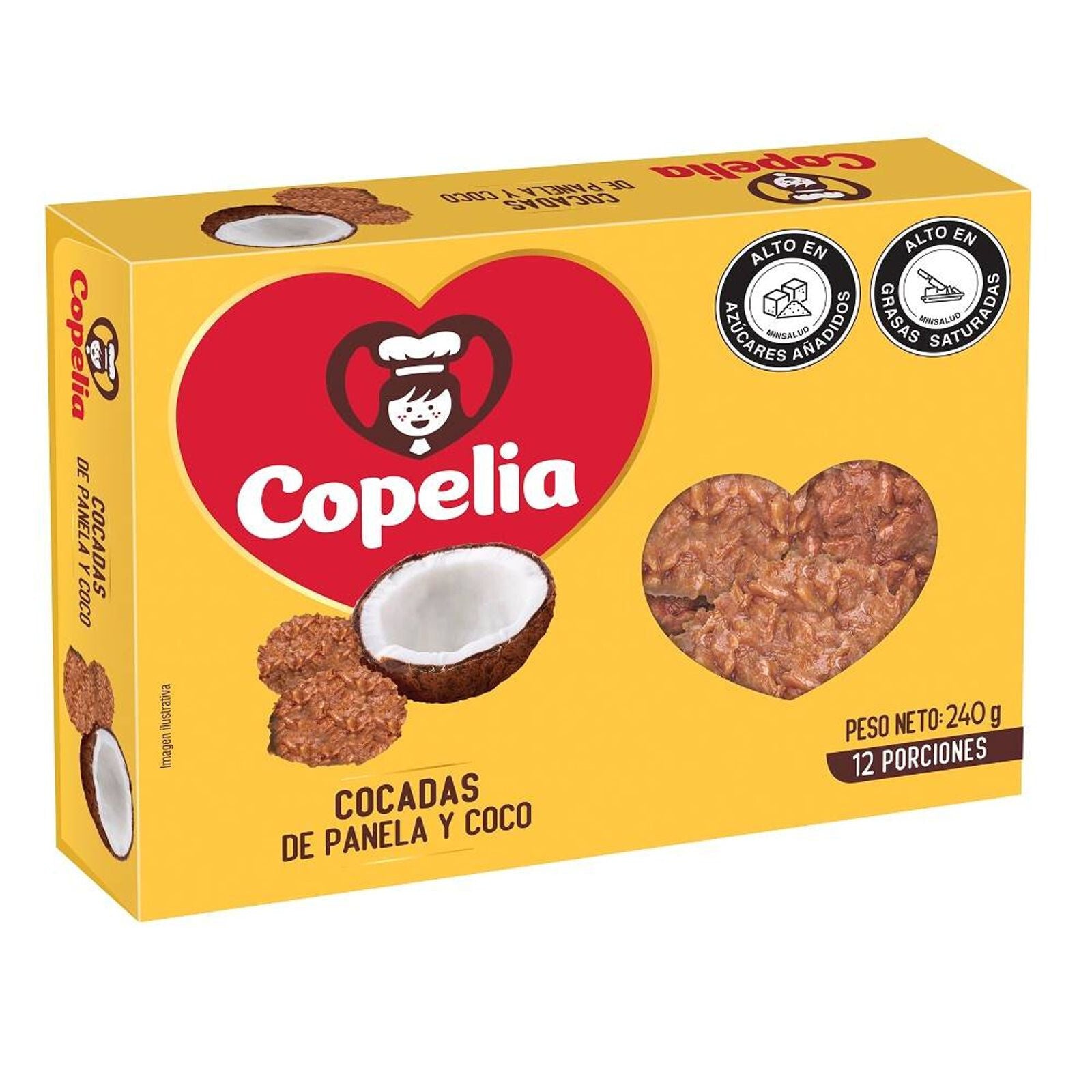 Copelia Panelitas Cane Sugar with Coconut Panela con Coco Traditional Treats