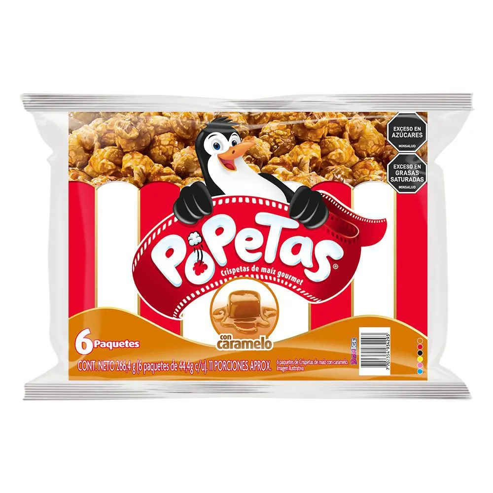 Popetas Caramel Popcorn Palomitas Sabor a Caramelo Sweet Snack - 165g US SHIPPIN