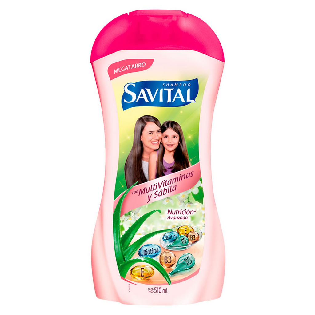 Colombian Savital multivitamin shampoo x510ml. Shampoo Savital multivitaminas