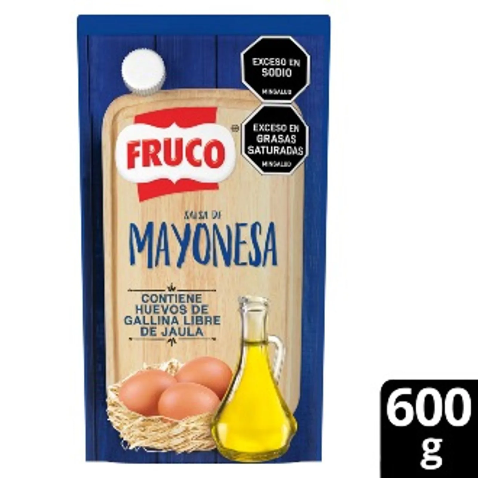 Fruco Mayonnaise Mayonesa Doypack Traditional Creamy Dressing Condiment 600g