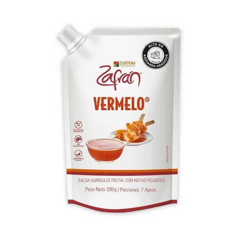 Zafran Vermelo Sweet and Sour Sauce Salsa Agridulce Doypack Glaze - 200g