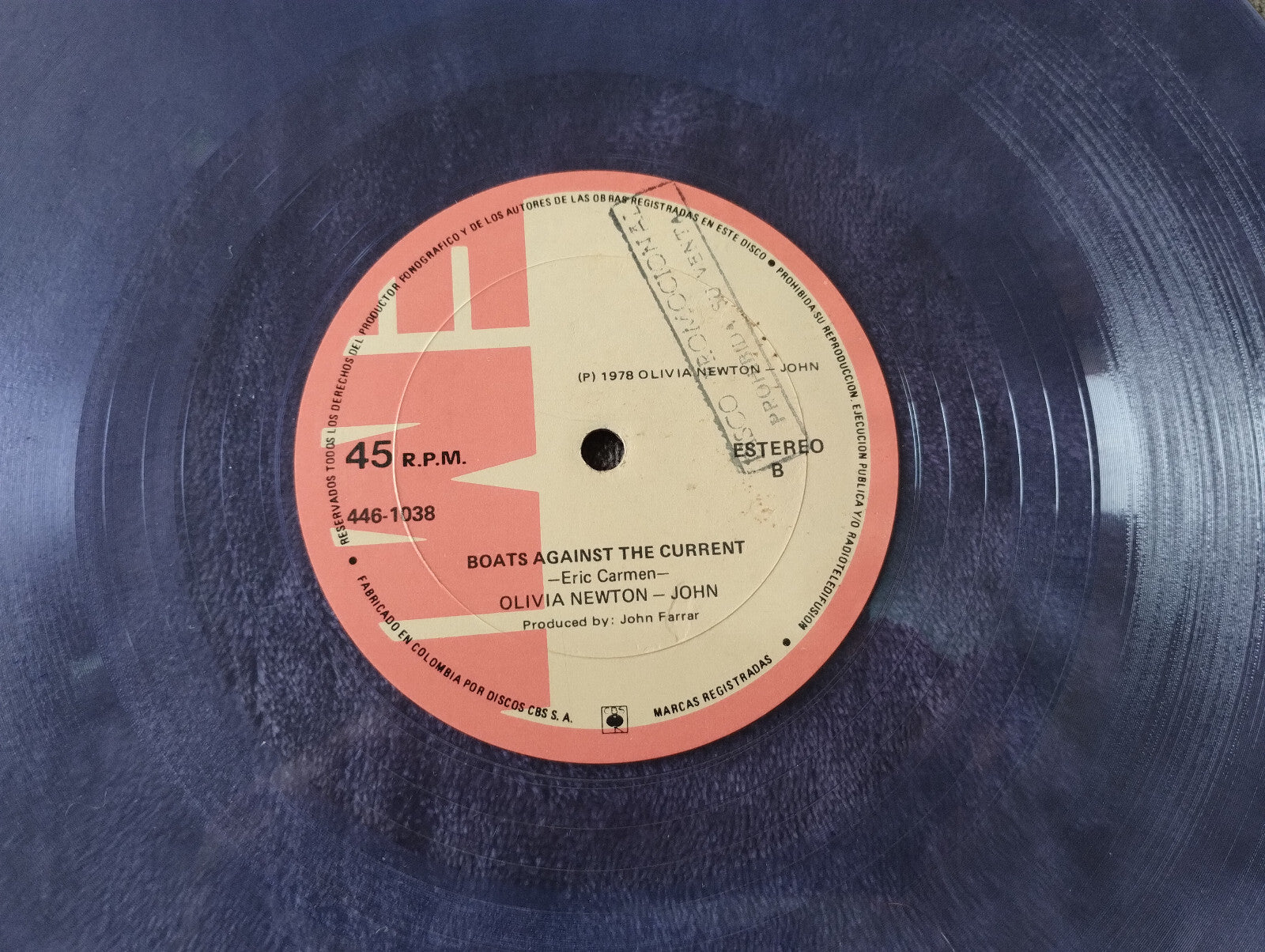 Olivia Newton-John Andy Gibb Rest Your Love On Me 12" Purple Transparent Vinyl
