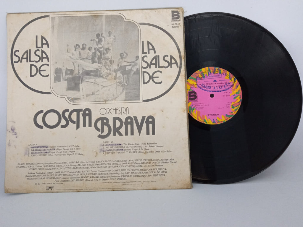 Costa Brava La Salsa De Orchestra Costa Brava Borinquen Vinyl LP Record Rare
