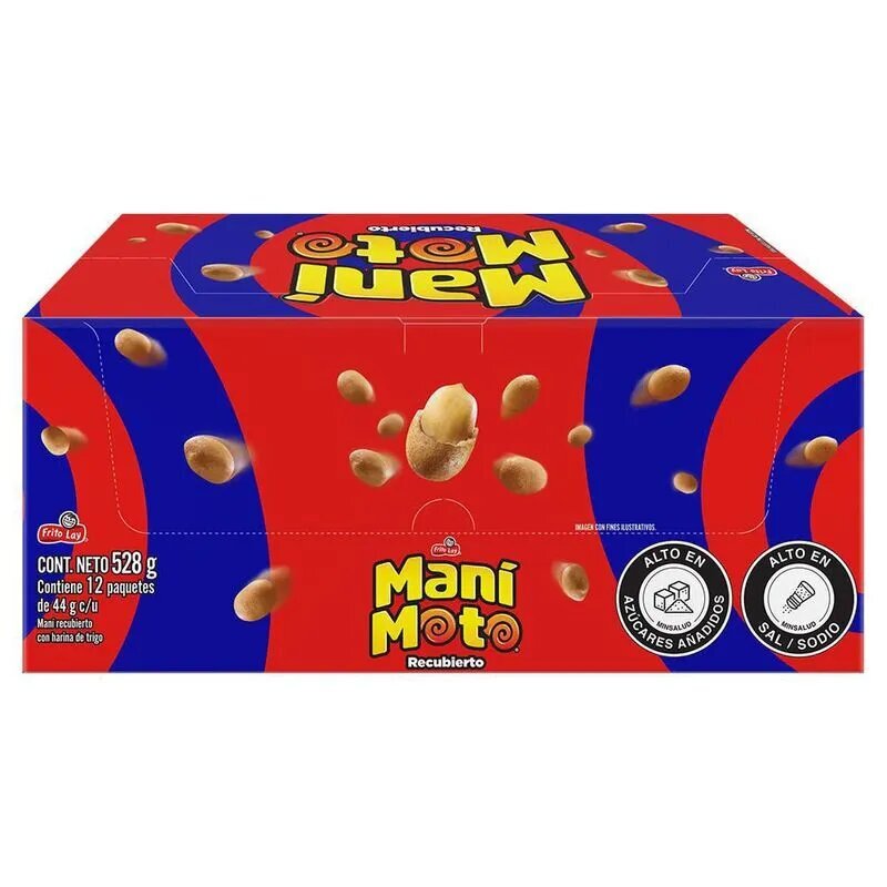 ManiMoto Japanese Peanuts Mani Crocante Crunchy Peanut Snack - 12-Pack