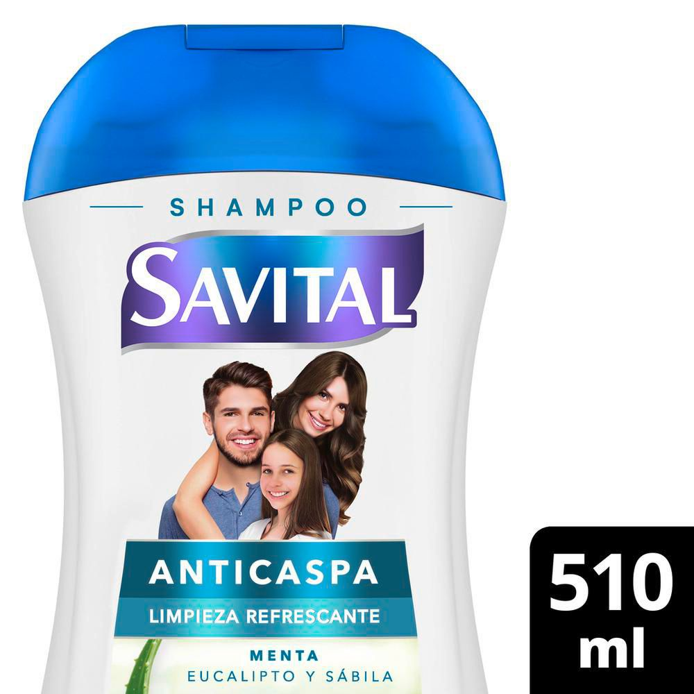 Colombian Savital anti-dandruff shampoo with mint and eucalyptus, 510ml