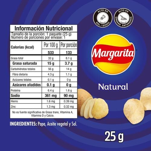 Frito Lay Margarita Potato Chips Natural Flavor Classic Snacks 12-Pack x 25g