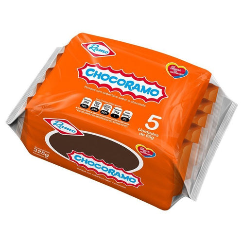 Chocoramo Cake Traditional Colombian Chocolate Covered Snack Packs 5-Pack