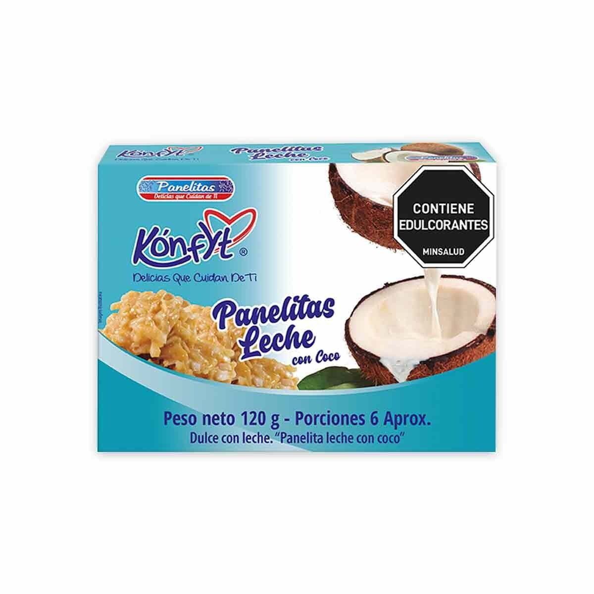 Konfyt Sugar-Free Panelitas Dulce de Leche Coconut Diet Milk Candy - 120g