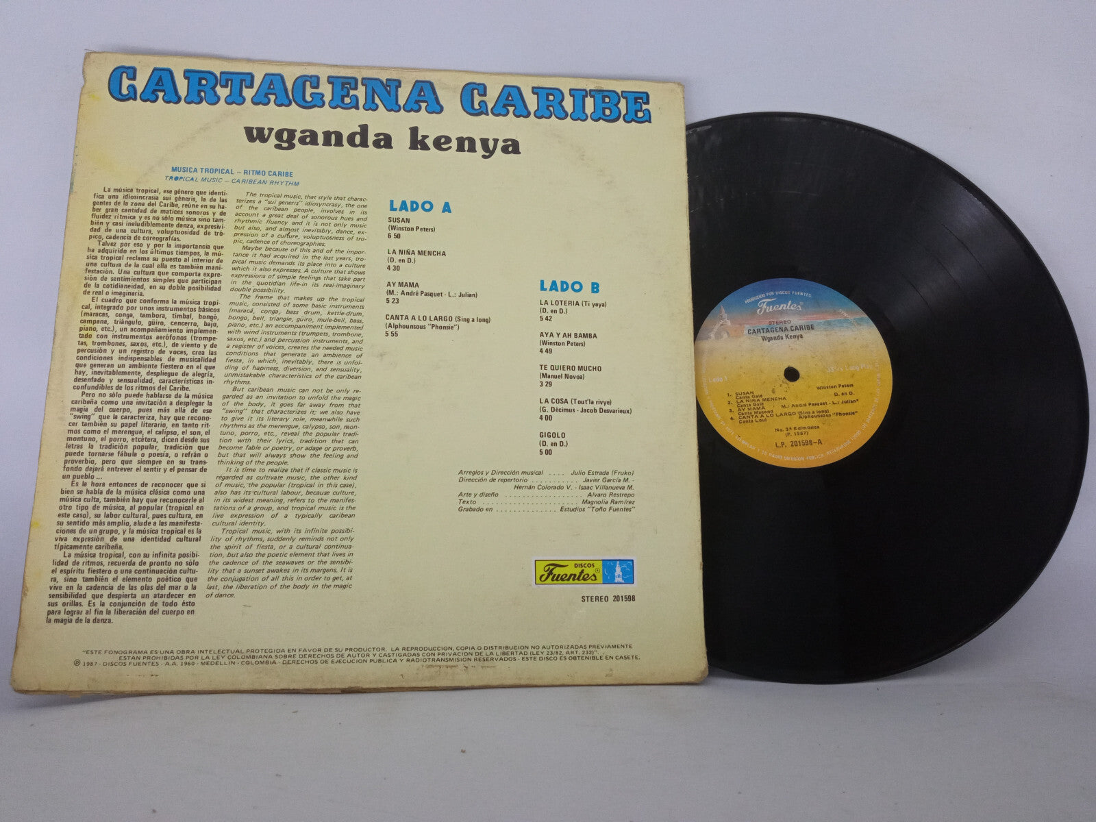 Wganda Kenya	Cartagena Caribe	Discos Fuentes	LP, Album