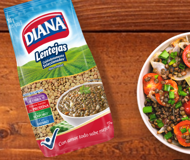 Diana Selected Lentils Lentejas Seleccionadas High Quality Dry Pulses 1000g