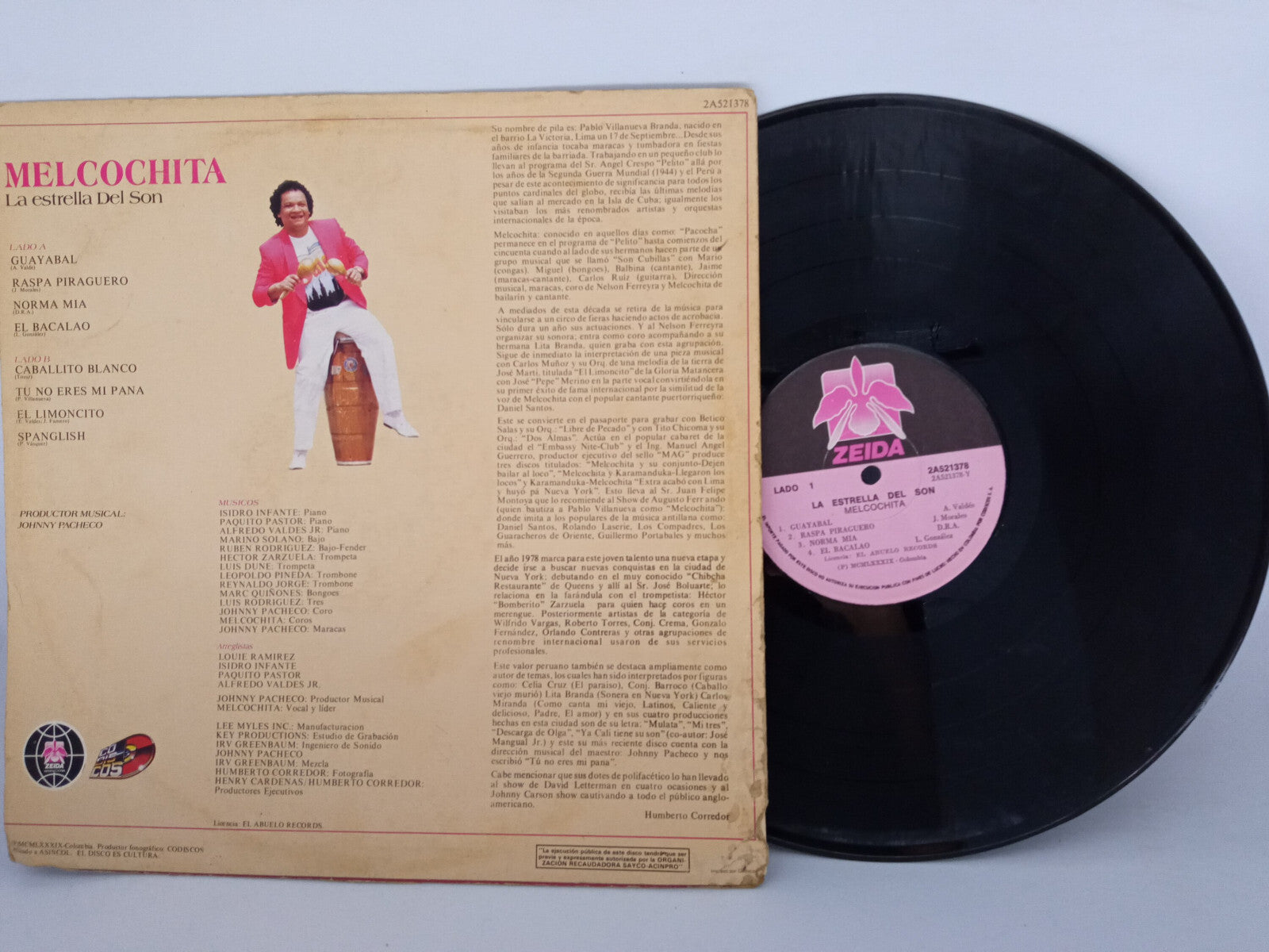 Melcochita La Estrella Del Son Zeida Vinyl LP Record Rare Salsa Guaguanco