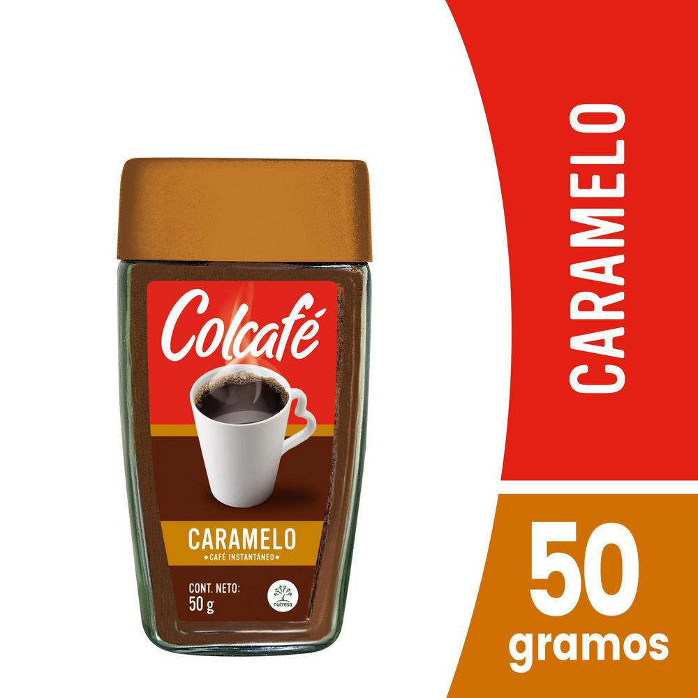 Colcafe Instant Coffee Caramel Flavor Soluble Cafe Saborizado Bag 50g