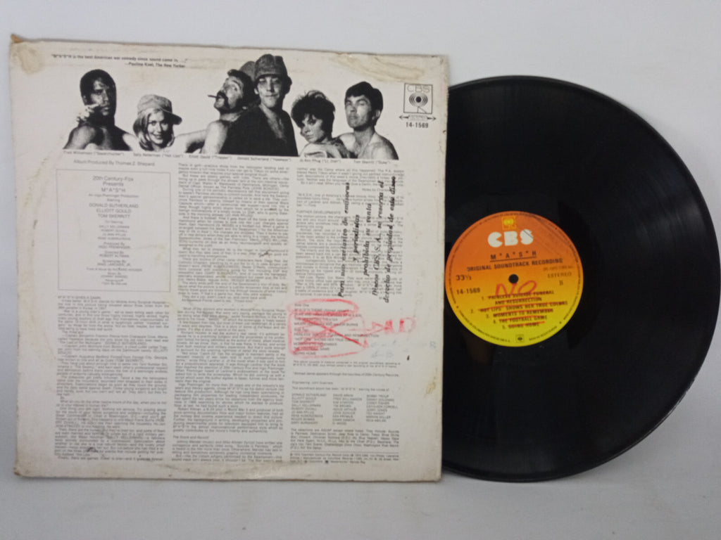 Johnny Mandel MASH Original Soundtrack Recording CBS Vinyl LP Record Movie OST