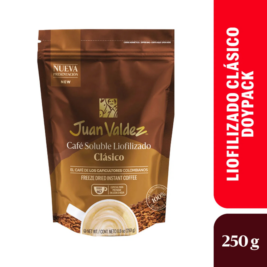 Colombian Juan Valdez classic freeze dried coffee 250g 8.81oz