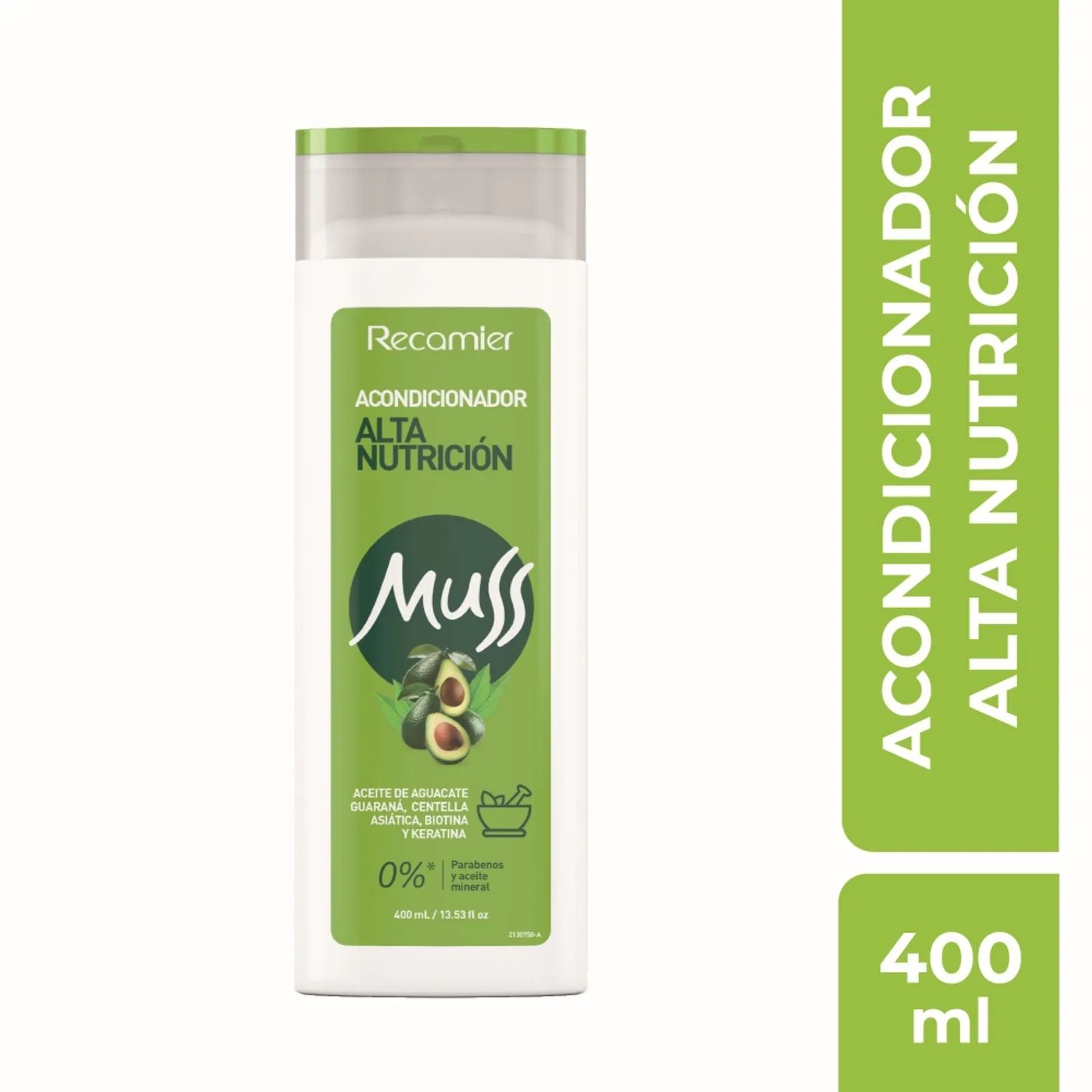 Recamier Muss High Nutrition Conditioner Aceite Argan Honey Formula - 400ml