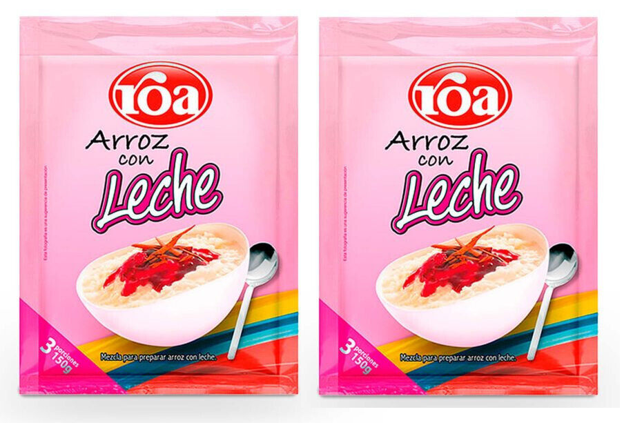 Roa Rice Pudding Milk with White Rice and Cinnamon Postre de Arroz - 10.6oz 300g