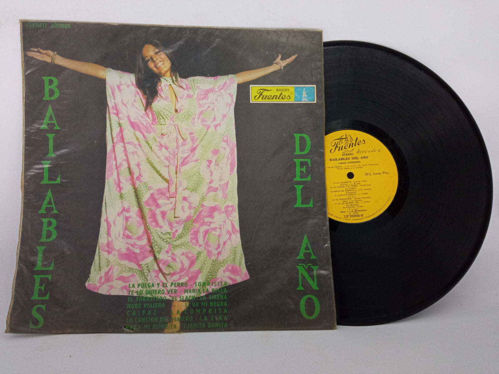Various Bailables Del Ano Discos Fuentes Vinyl LP Record Classic Cumbia Salsa