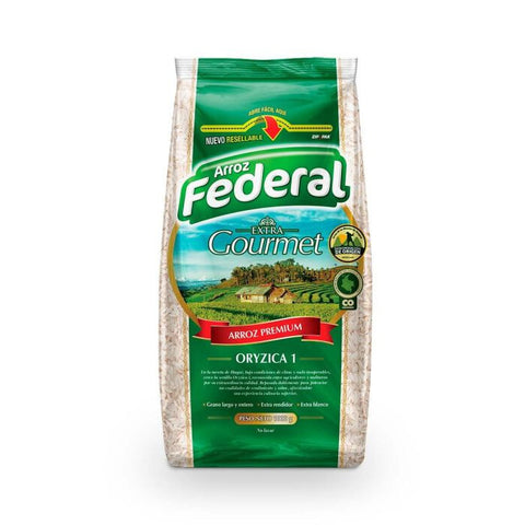 Federal Gourmet White Rice Arroz Blanco Selection Premium Grains - 1 kg