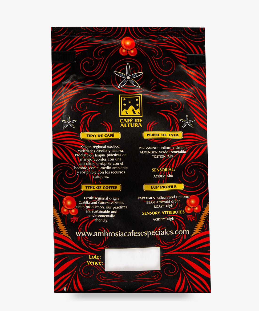 Cafe Salento Dark Roast Ground Coffee Tostion Alta Intense Gourmet Grains 250g