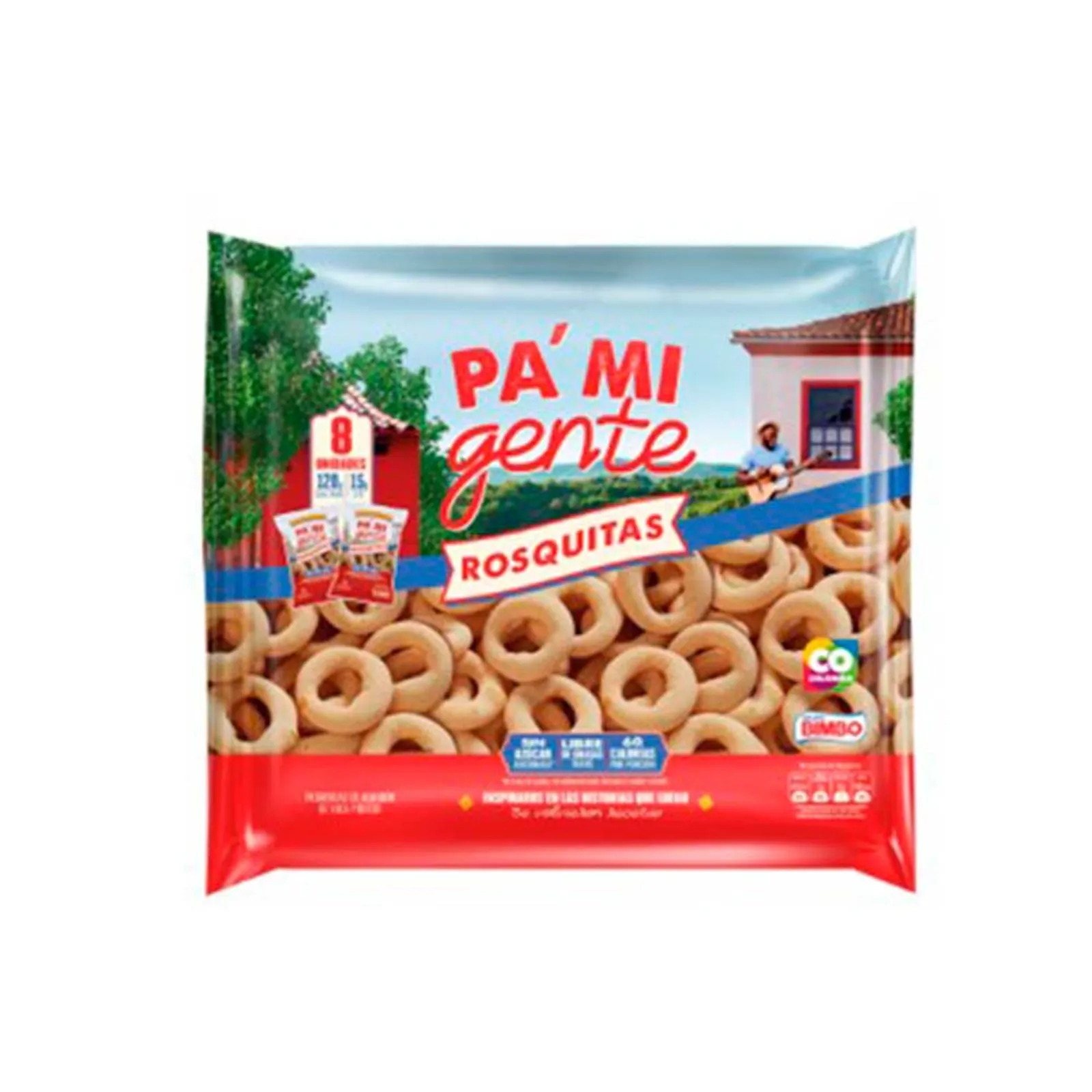 Bimbo Rosquitas Pa Mi Gente Traditional Baked Rings Savory Snacks 8-Pack 120g