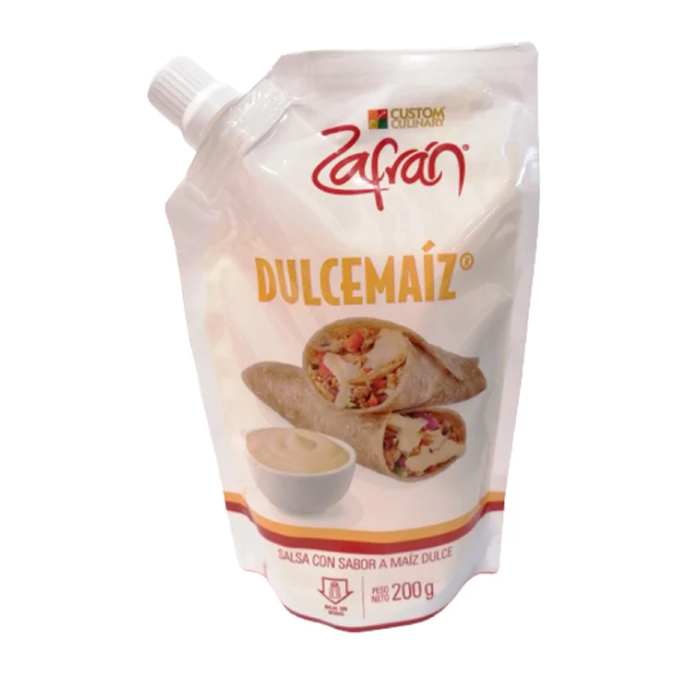 Zafran Sweet Corn Sauce Salsa de Maiz Dulce Doypack Creamy Dressing - 200g