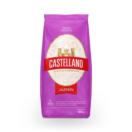 Castellano Jasmine Rice Arroz Jazmin Aromatic Fragrant Soft Grain Pack 500g