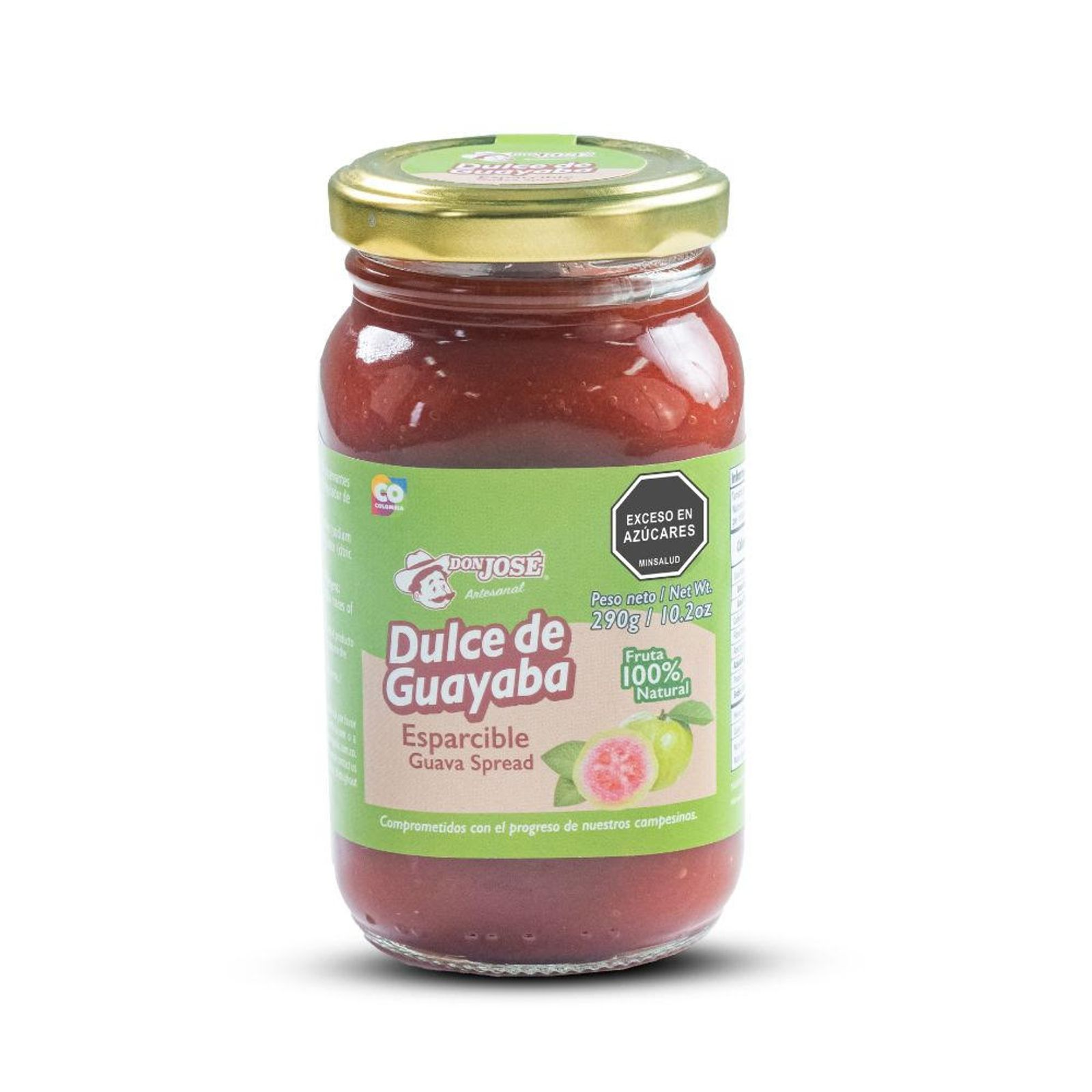 Don Jose Sweet Guava Spreadable Dulce de Guayaba Esparcible Fruit Jam - 290g