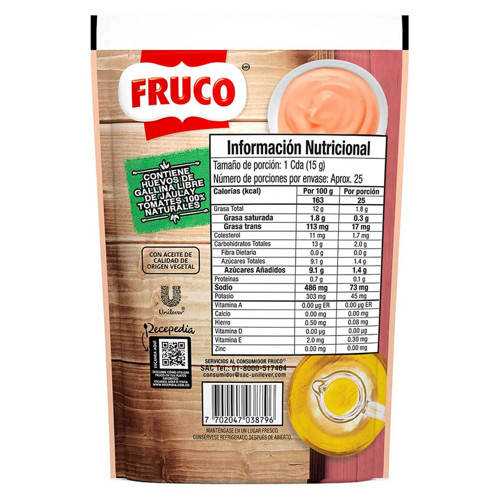 Fruco Pink Sauce Salsa Rosada Doypack Traditional Creamy Dip Dressing 380g