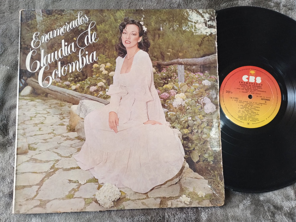 Claudia De Colombia Enamorados CBS Disco de Vinilo LP Romántico Balada Pop Clásico
